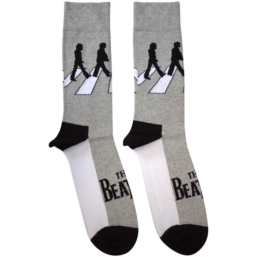 The Beatles - Abbey Road Silhouettes Enkelsokken - Grijs
